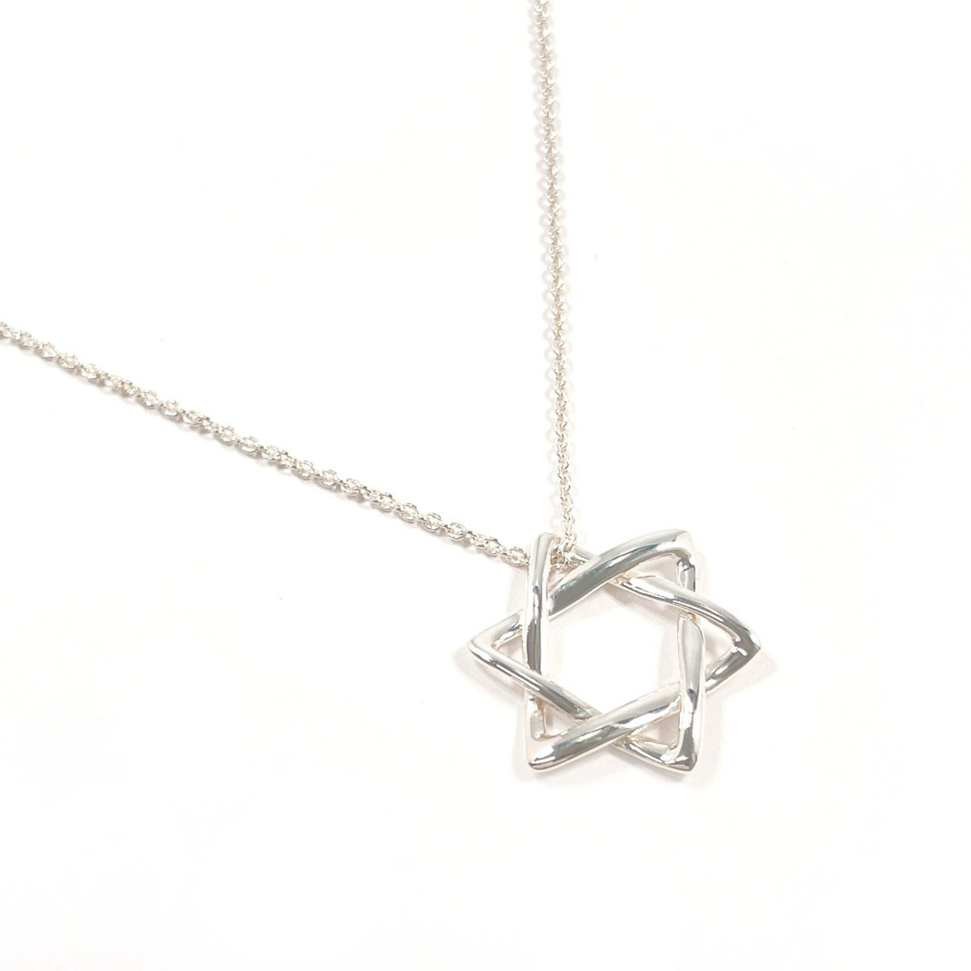 Tiffany&Co. Tiffany Star Of David Elsa Peretti Necklace, Sterling Silver 925,...